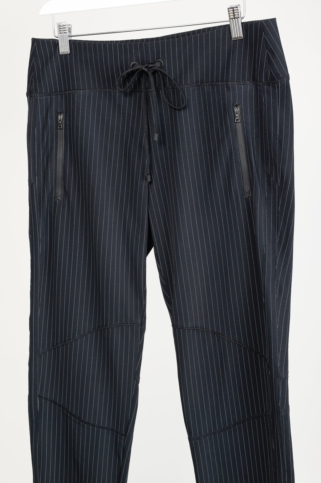 Cambio Jaden Navy Pinstripe Drawstring Pants