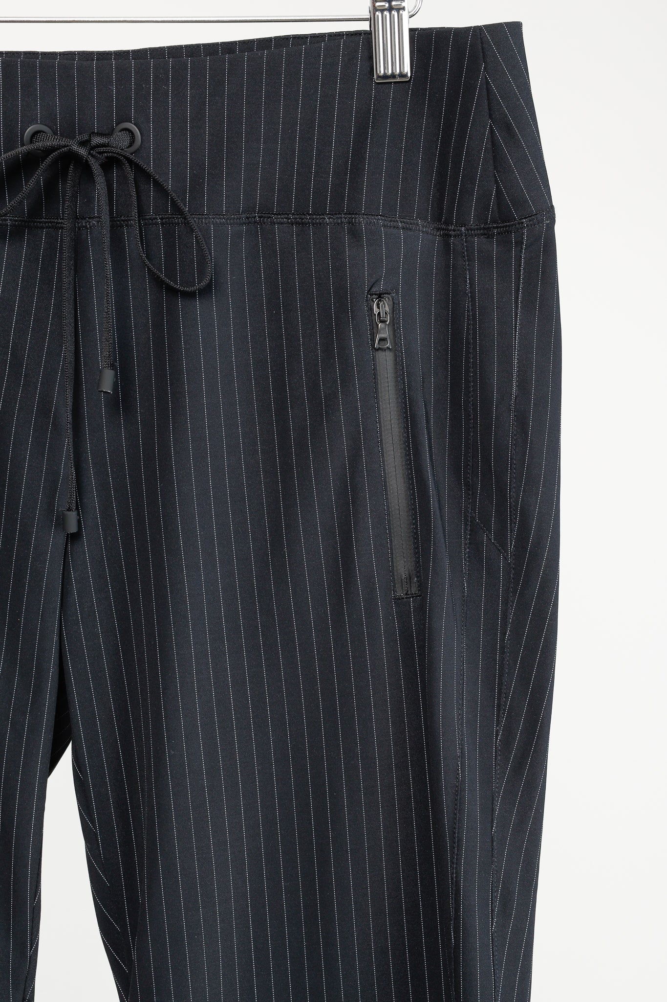 Cambio Jaden Navy Pinstripe Drawstring Pants