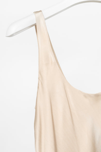 CAMI NYC Shallon Neutral Printed Silk Satin Slip Dress