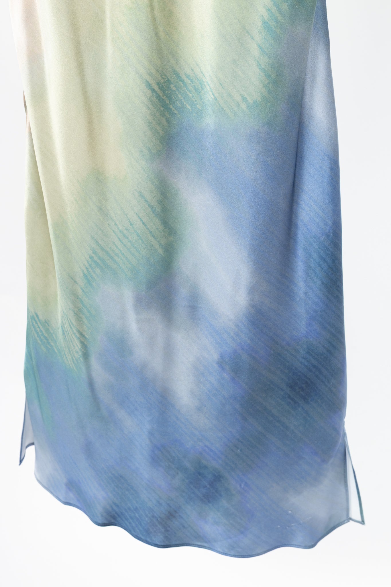CAMI NYC Shallon Neutral Printed Silk Satin Slip Dress