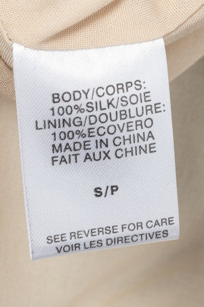 CAMI NYC Shallon Neutral Printed Silk Satin Slip Dress