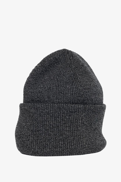 Canada Goose Arctic Black Heather Wool Logo Toque
