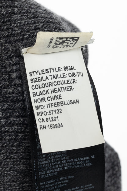 Canada Goose Arctic Black Heather Wool Logo Toque