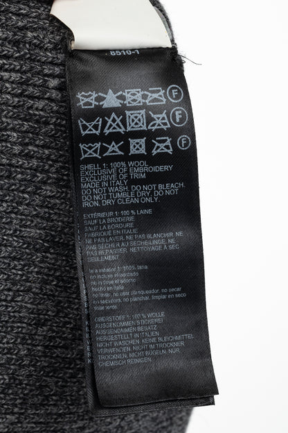 Canada Goose Arctic Black Heather Wool Logo Toque