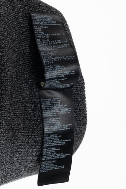 Canada Goose Arctic Black Heather Wool Logo Toque