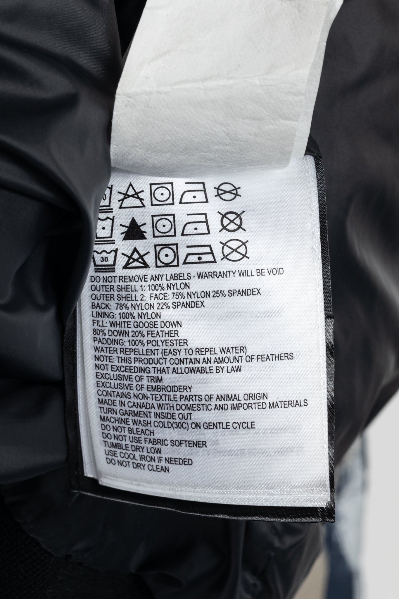 Canada Goose Cabri Blue Free Form Camo Quilted Hooded Down Jacket