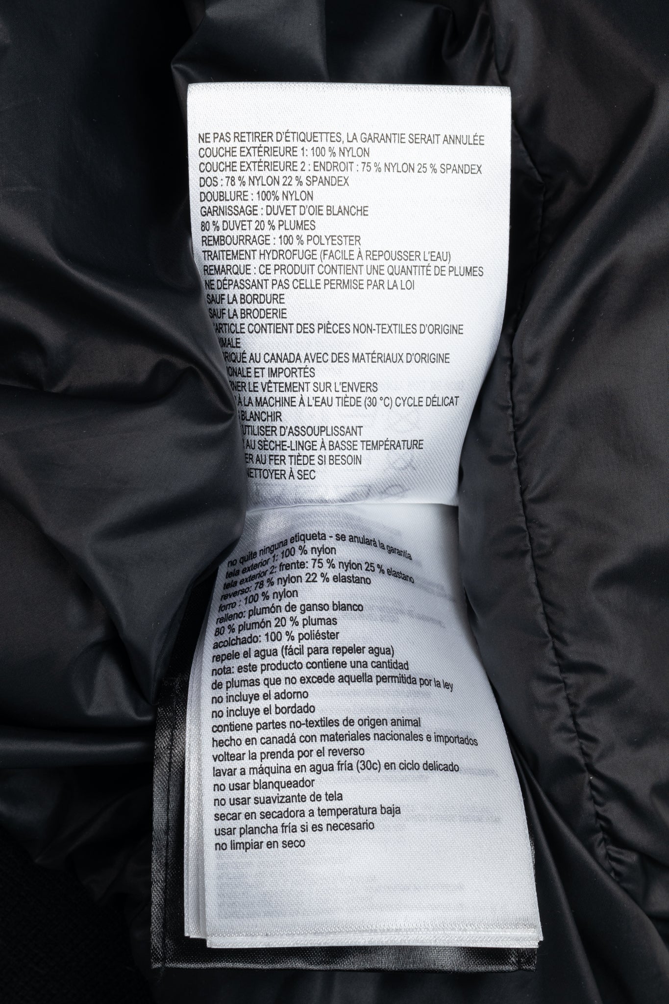 Canada Goose Cabri Blue Free Form Camo Quilted Hooded Down Jacket