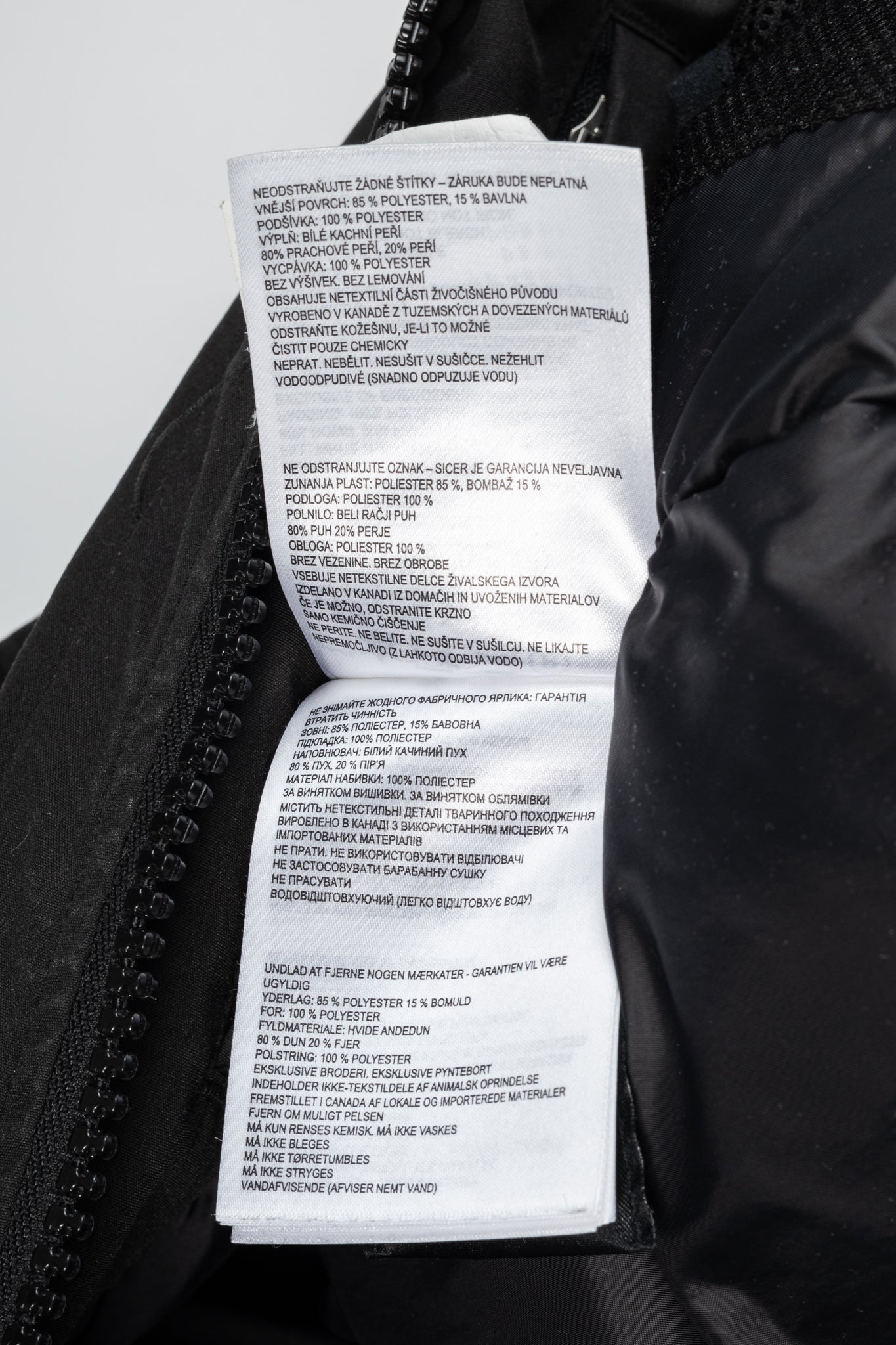 Canada Goose Black Label Macculloch Black Zip Parka