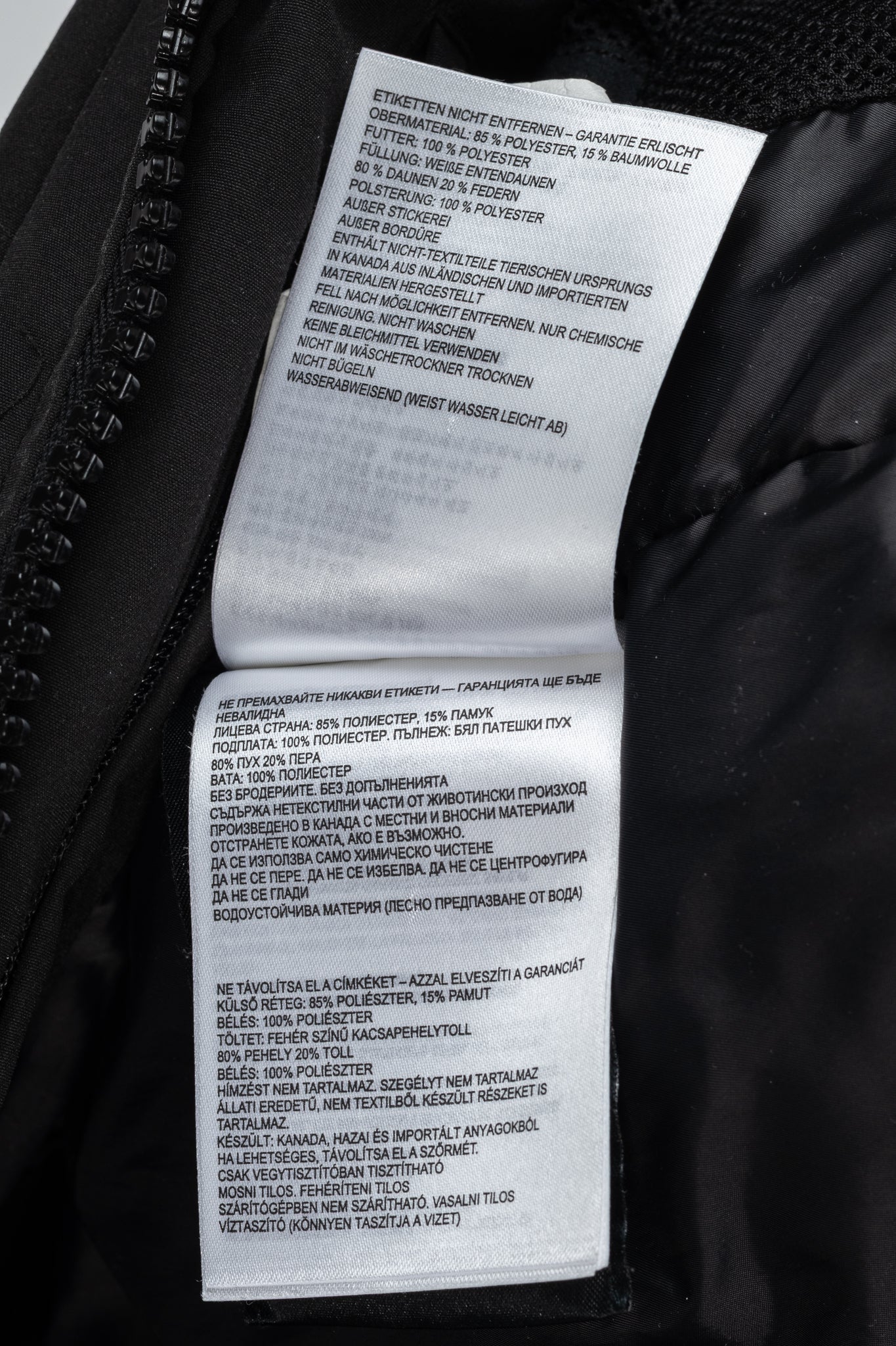 Canada Goose Black Label Macculloch Black Zip Parka