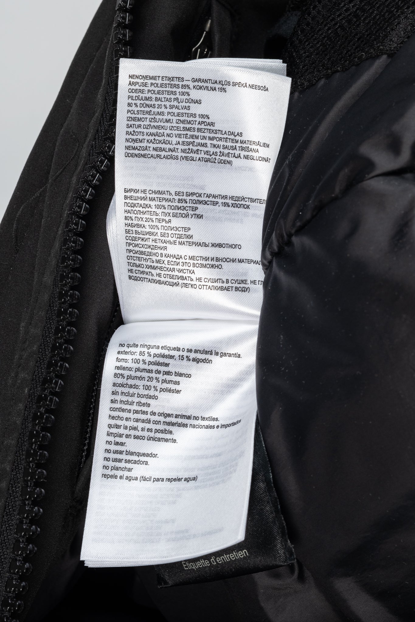 Canada Goose Black Label Macculloch Black Zip Parka