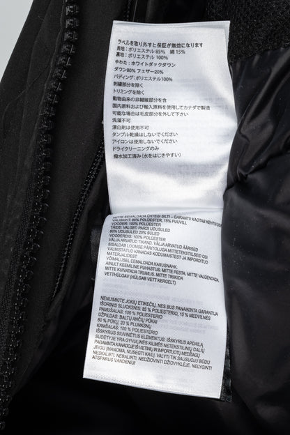 Canada Goose Black Label Macculloch Black Zip Parka
