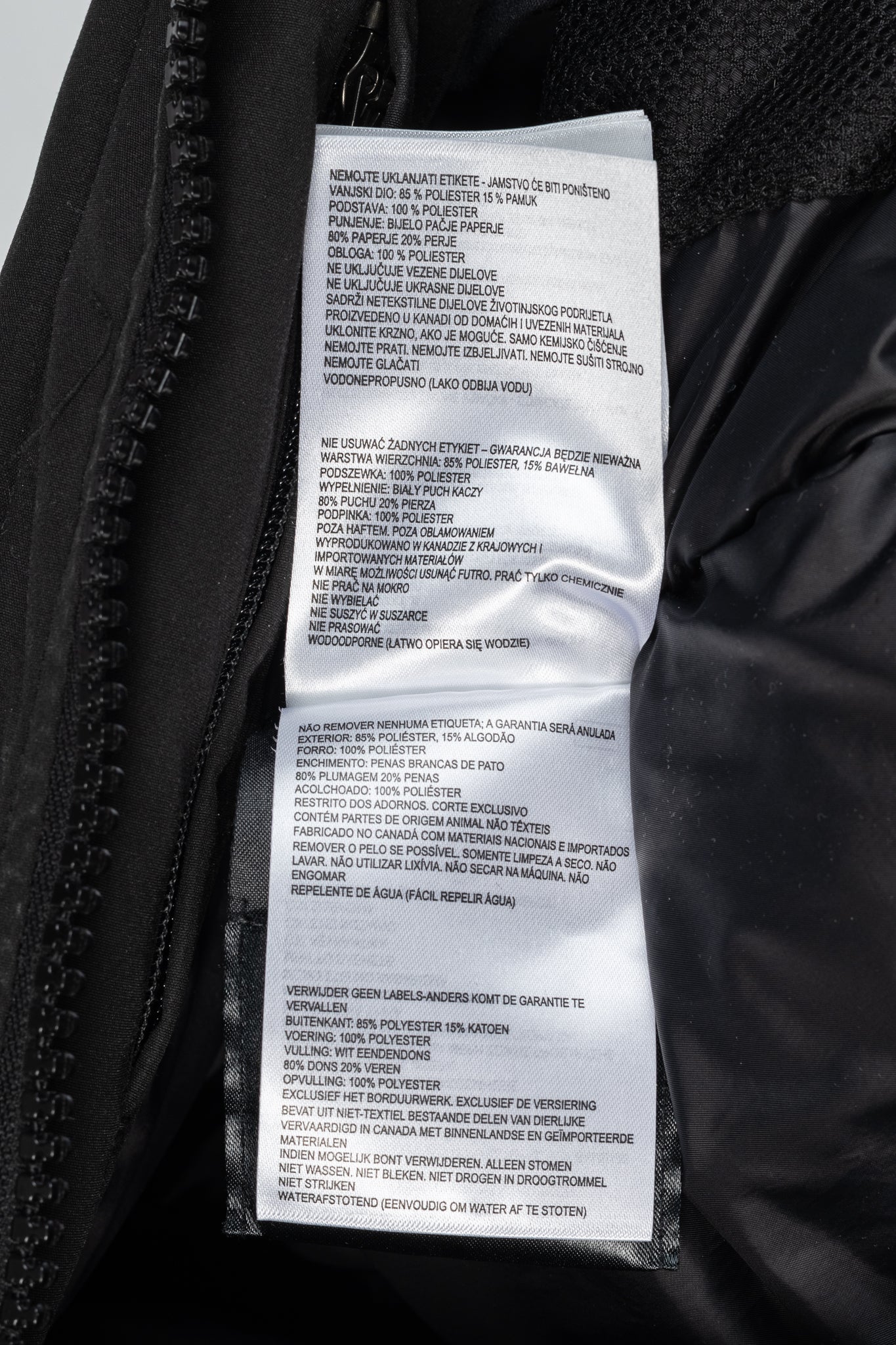 Canada Goose Black Label Macculloch Black Zip Parka