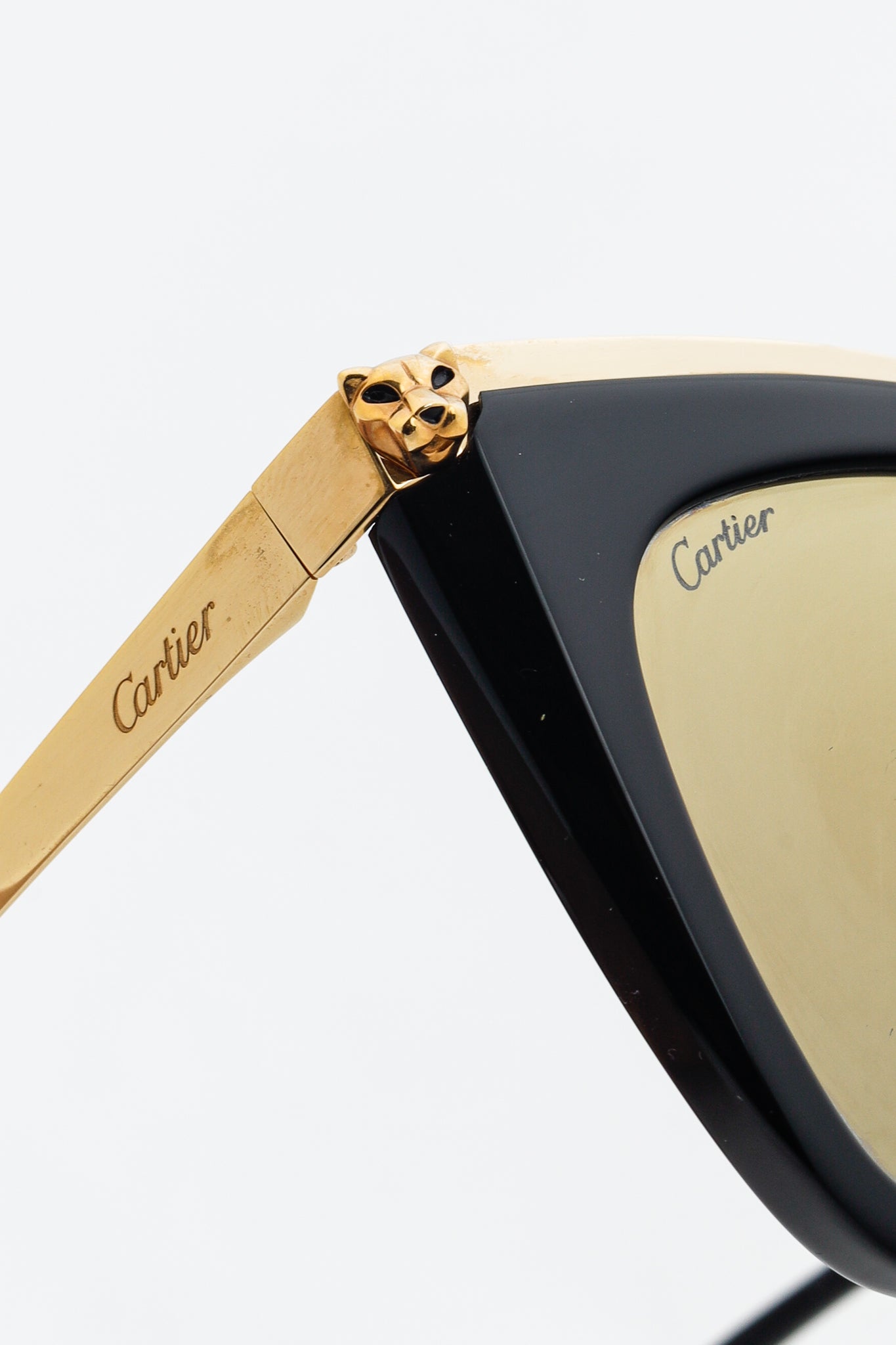 Cartier CT0030S Black Top-Bar Cat-Eye Sunglasses
