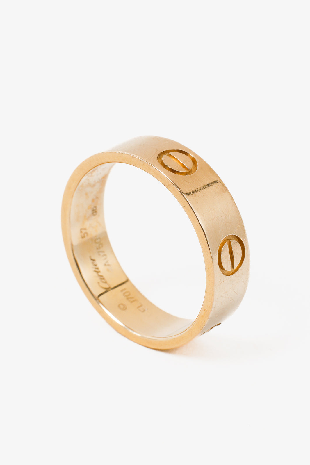 Cartier "Love" Ring Classic Model 18K Yellow Gold Au 750