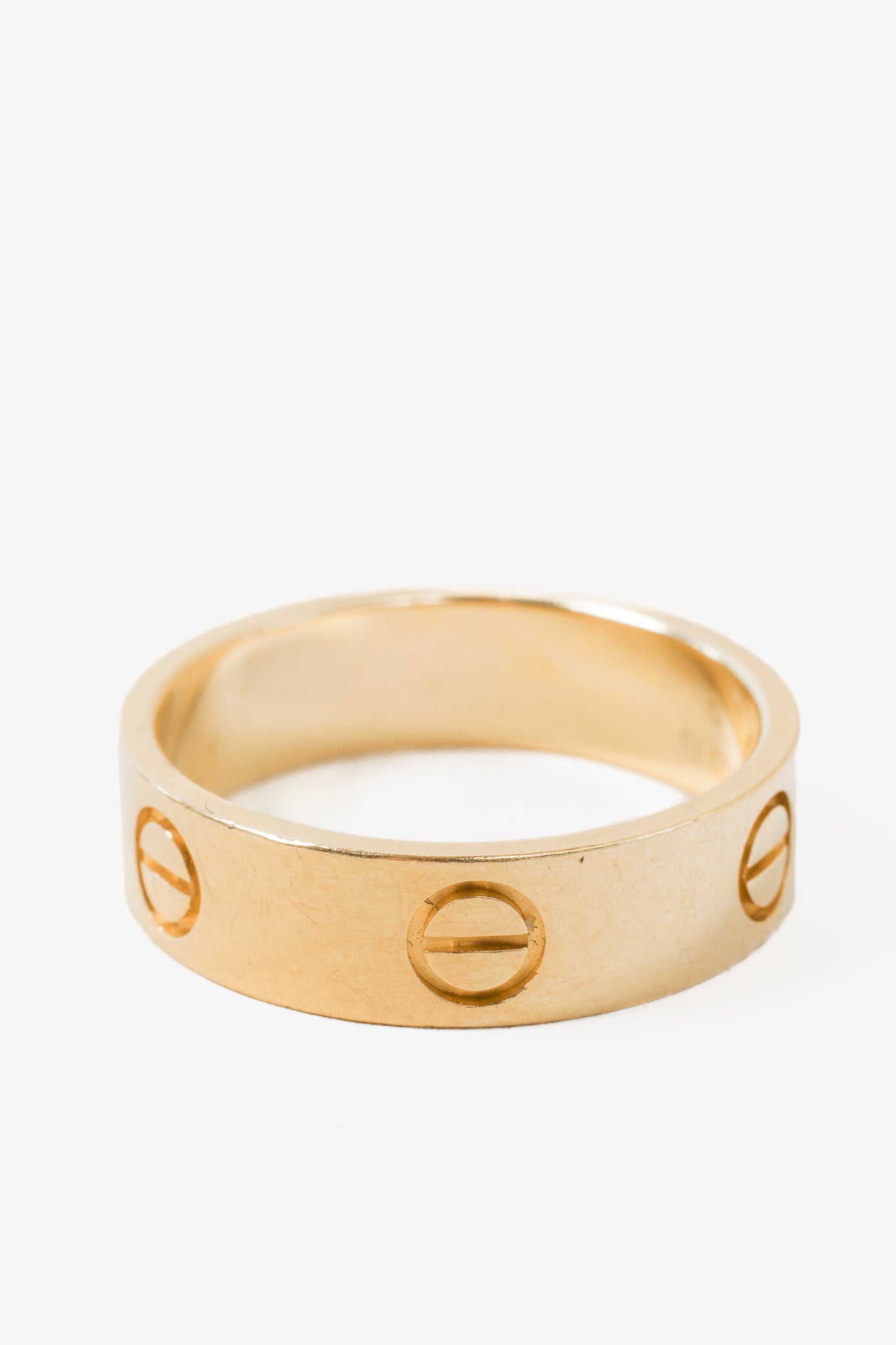 Cartier "Love" Ring Classic Model 18K Yellow Gold Au 750