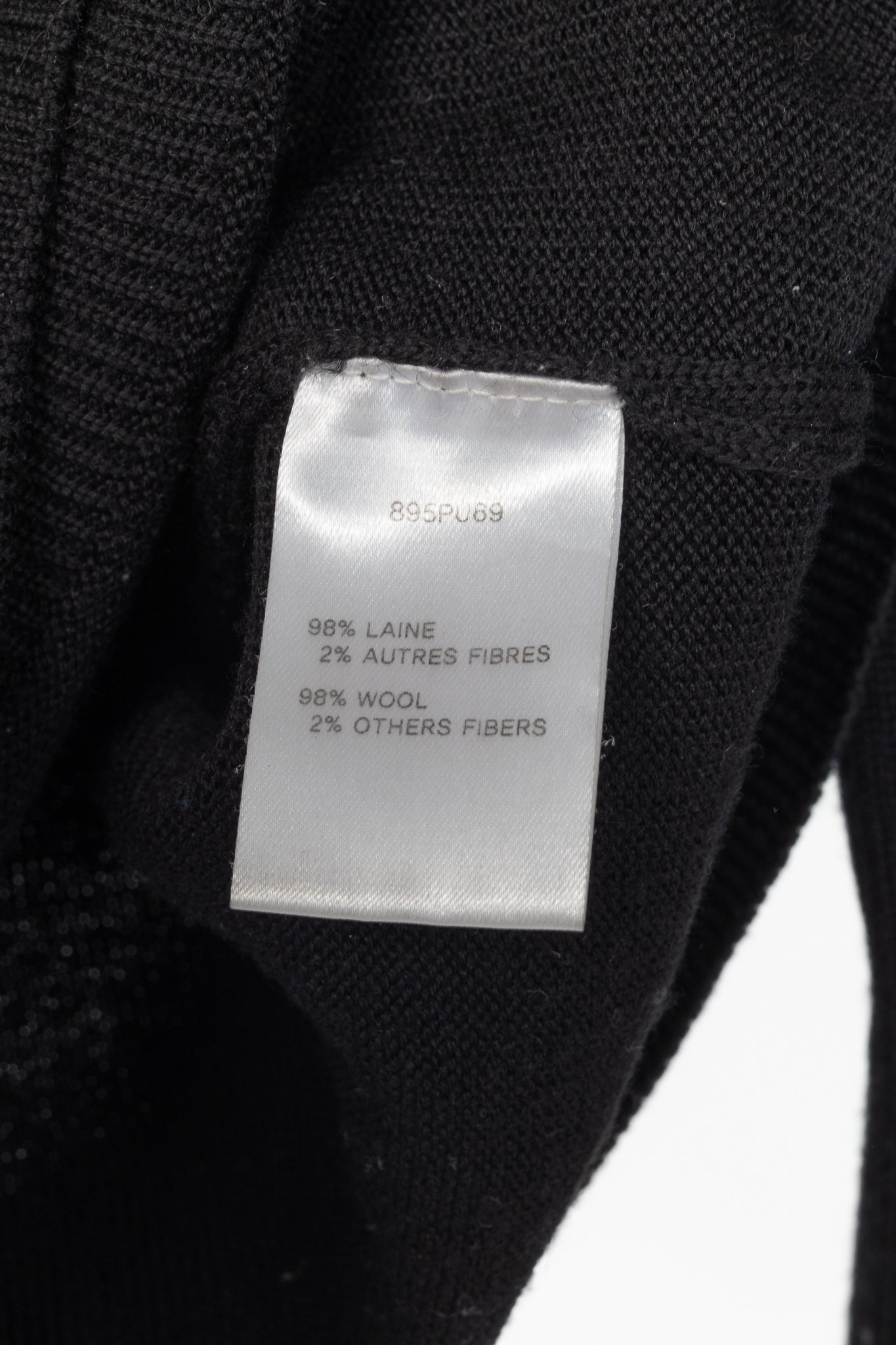 Carven AW14 Black Wool Embroidered Arrow Heart Sweater