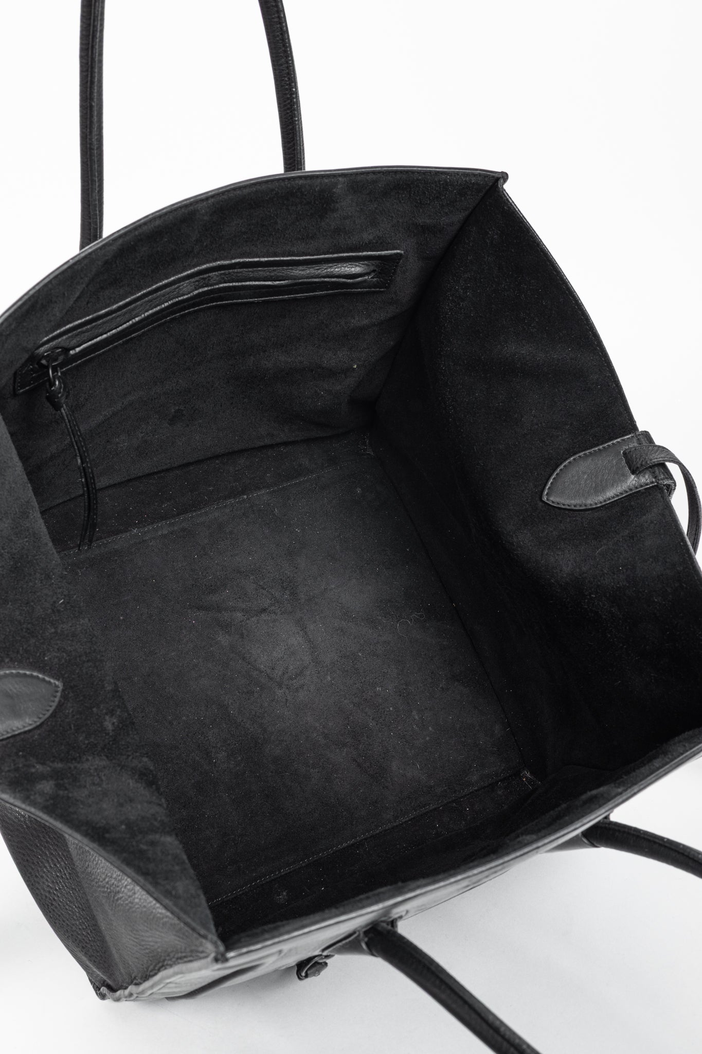 Celine Medium Phantom Luggage Black Leather Tote
