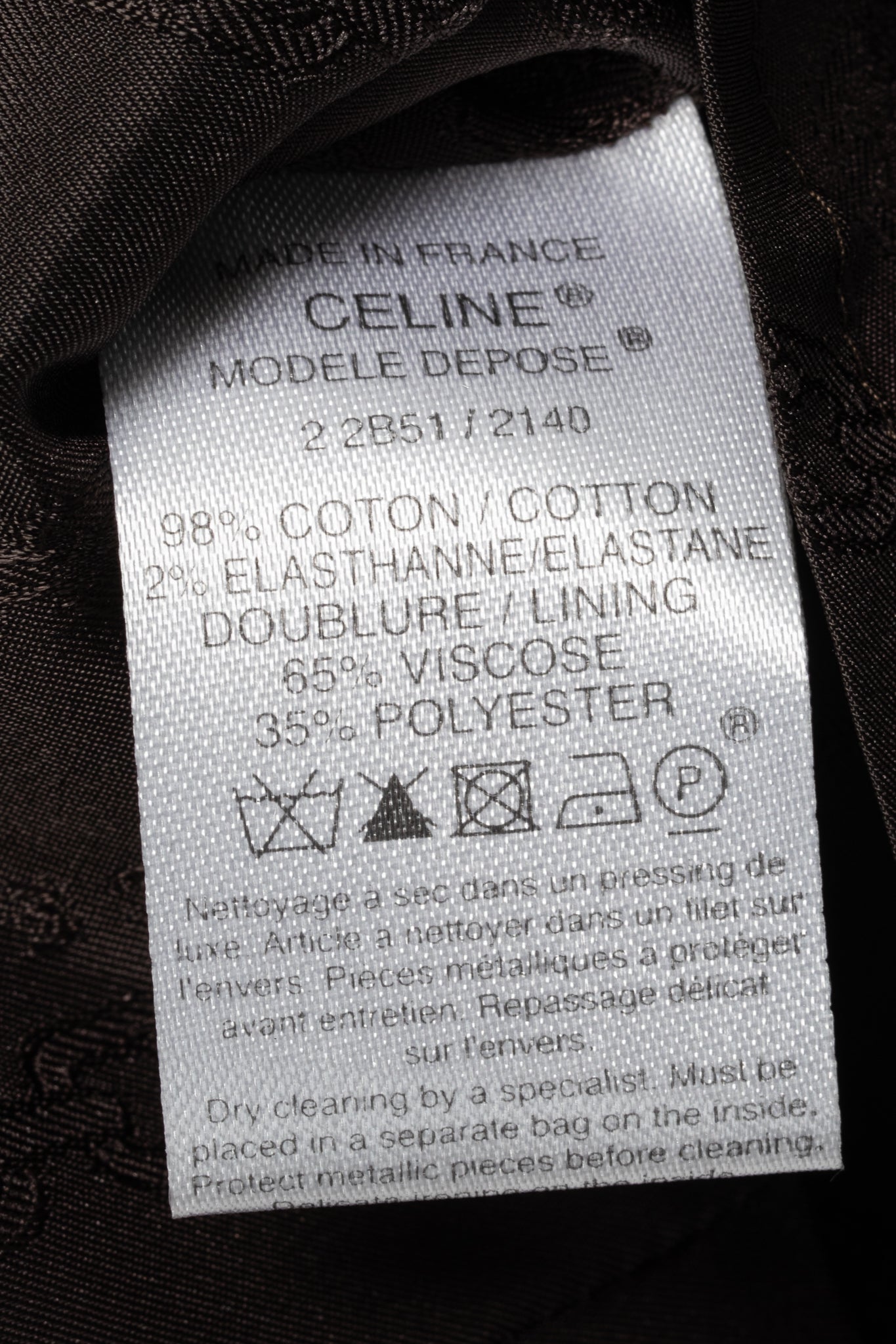 Celine Brown Velvet Buckled Pleated Mini Skirt