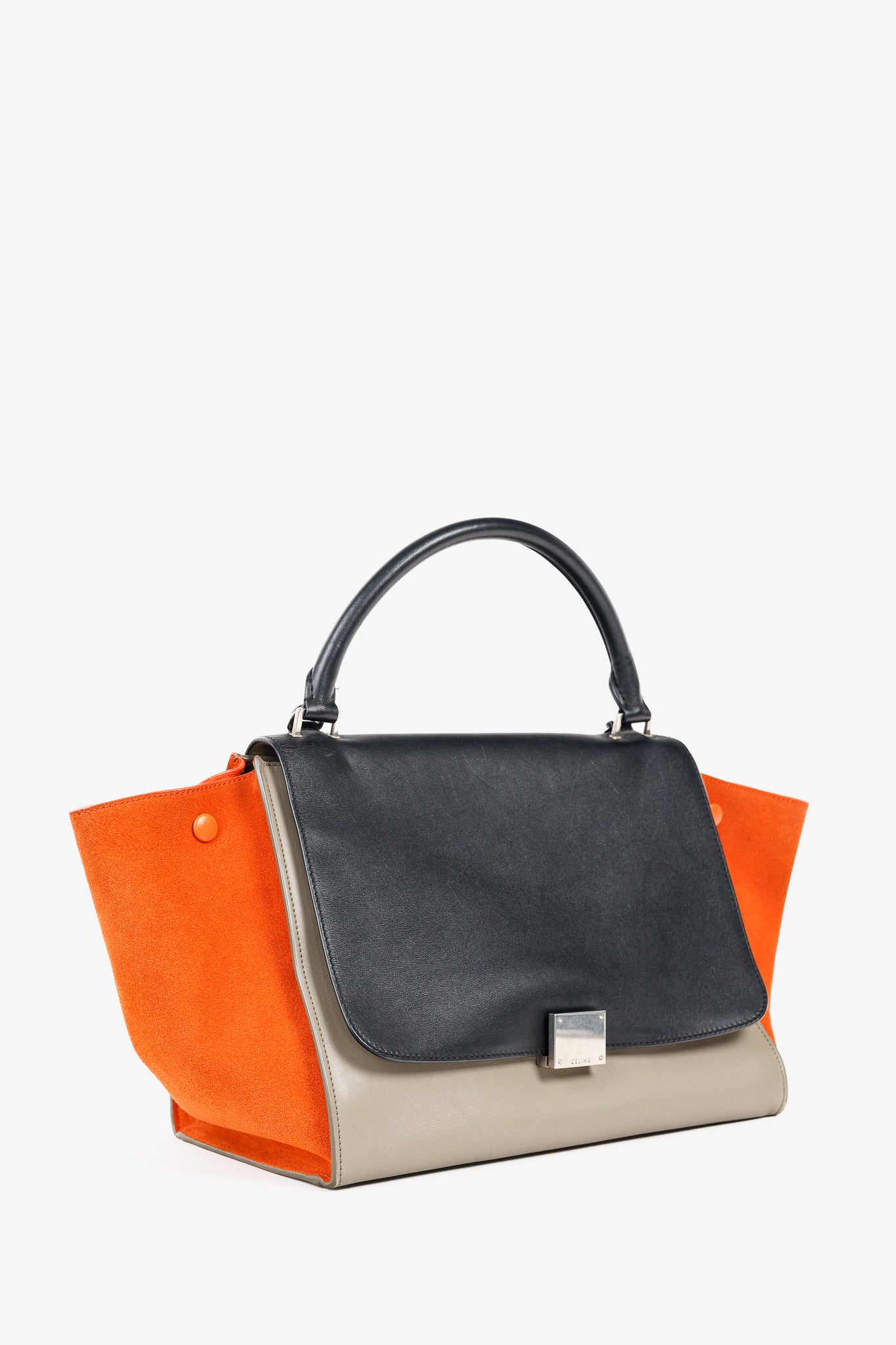 Celine Trapeze Medium Tricolour Leather & Suede Tote