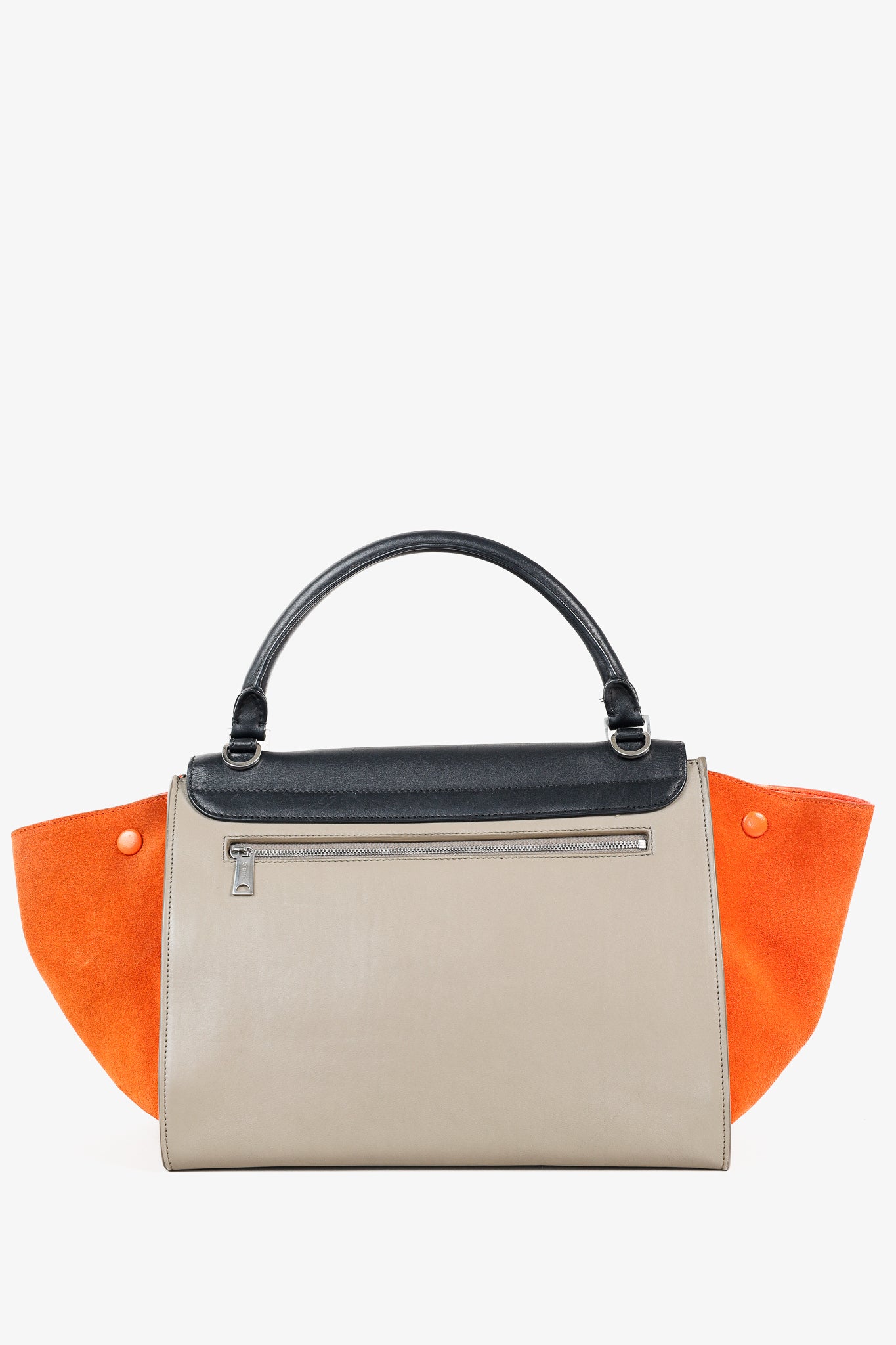 Celine Trapeze Medium Tricolour Leather & Suede Tote