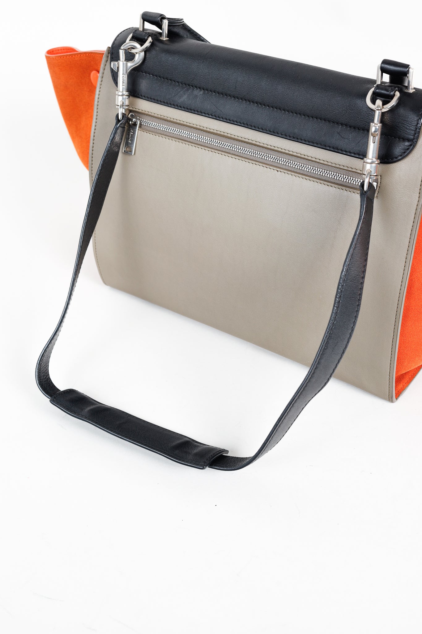 Celine Trapeze Medium Tricolour Leather & Suede Tote