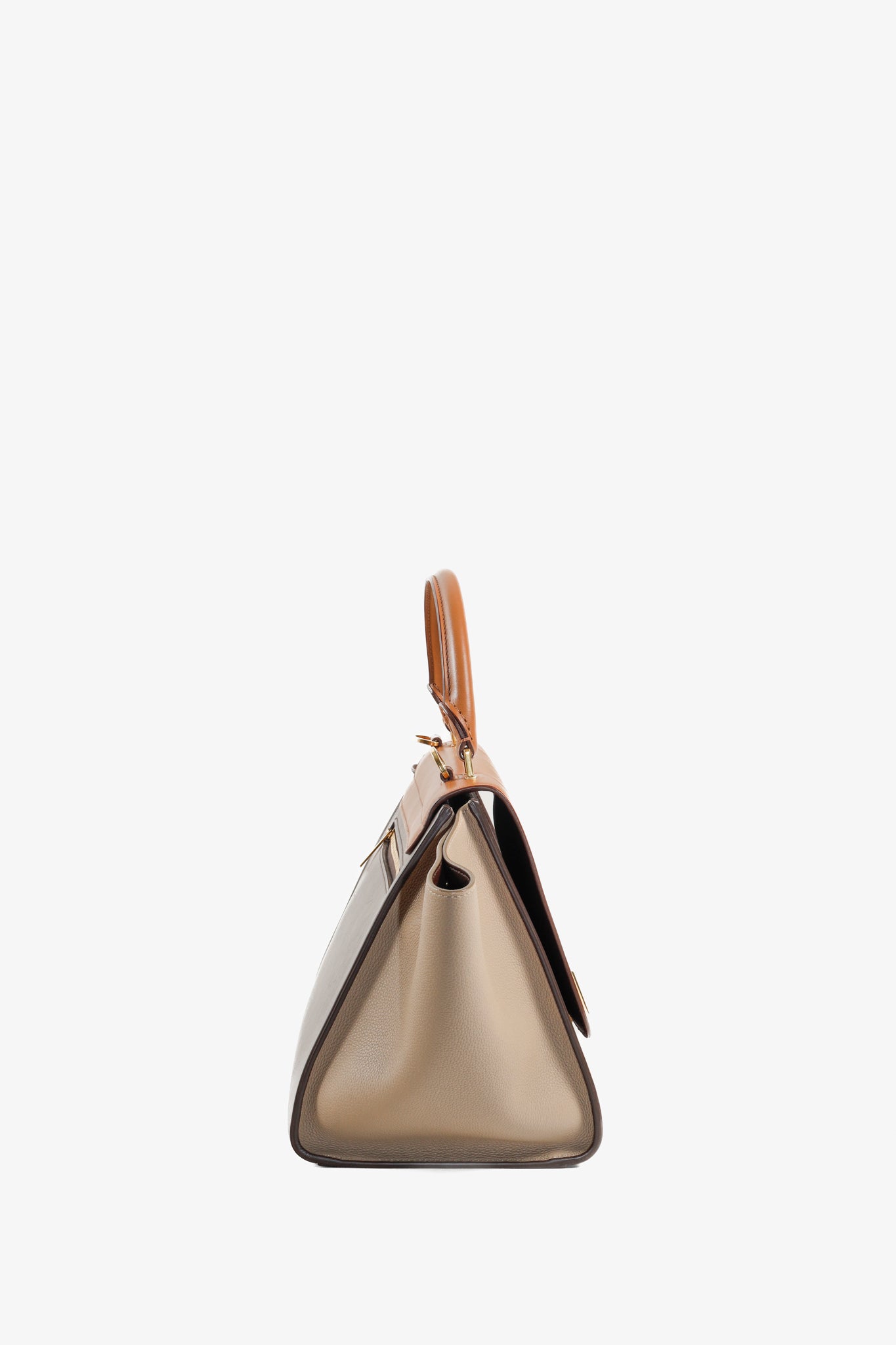 Celine Tri Color Tan Trapeze Bag