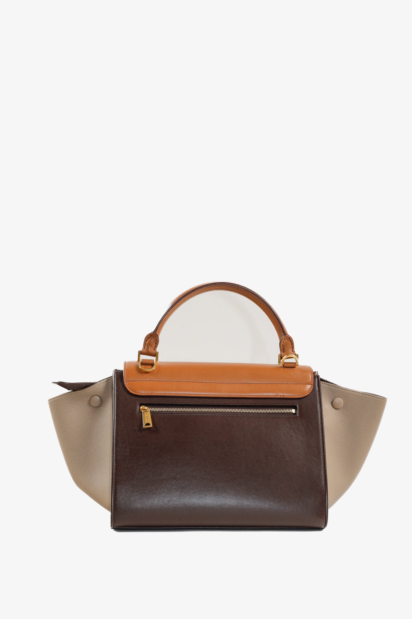 Celine Tri Color Tan Trapeze Bag Blogger Armoire