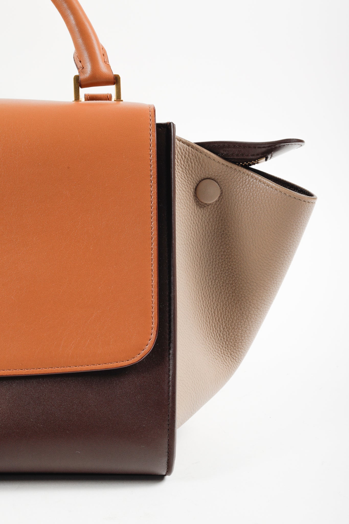 Celine Tri Color Tan Trapeze Bag Blogger Armoire