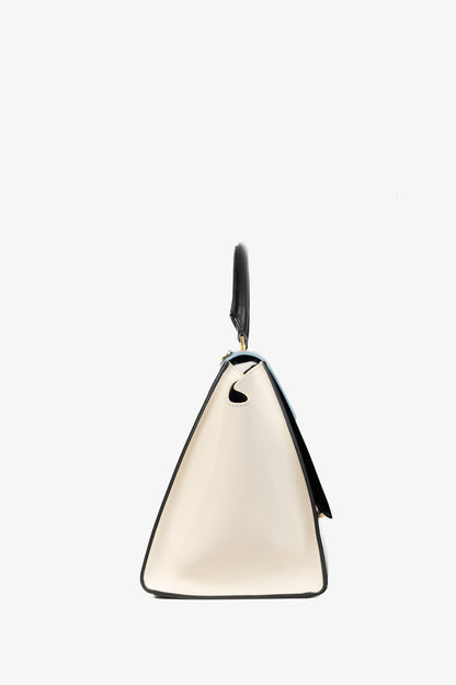 Celine Trapeze Smooth Calfskin Tri-Colour Blue Leather Bag