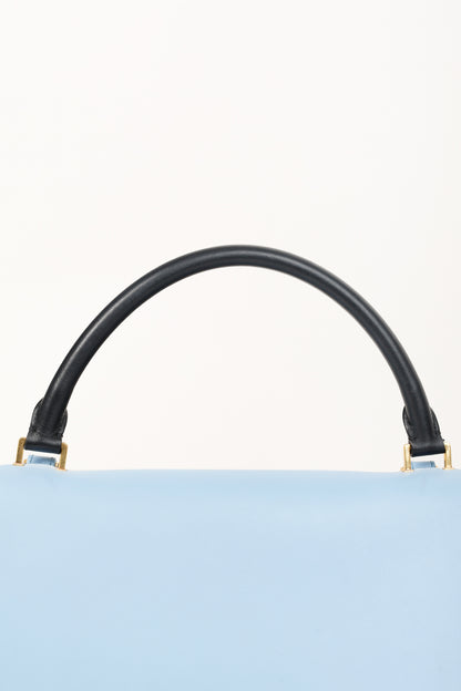 Celine Trapeze Smooth Calfskin Tri-Colour Blue Leather Bag