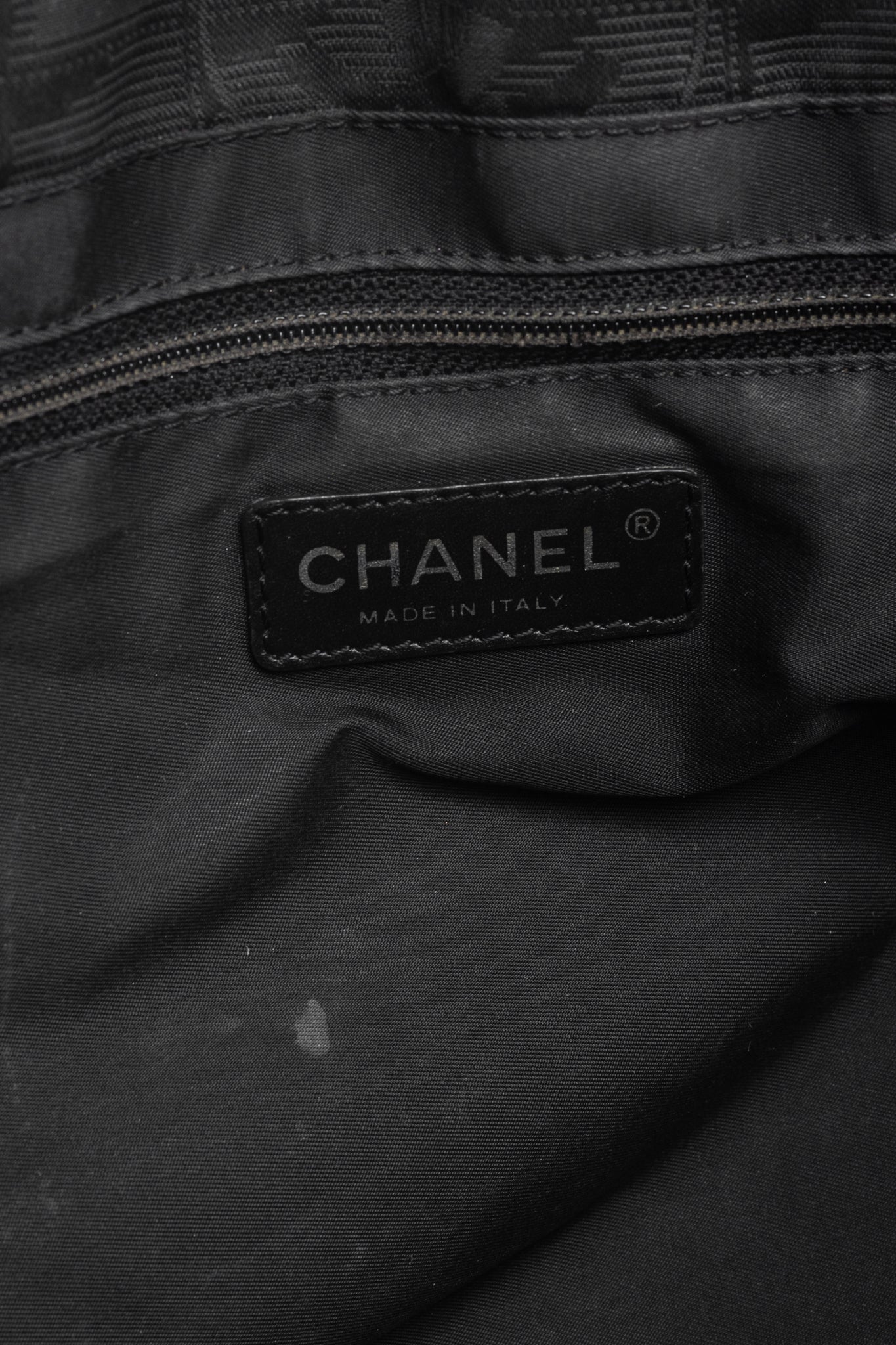 Chanel Travel Line Black Nylon CC-Jacquard Tote