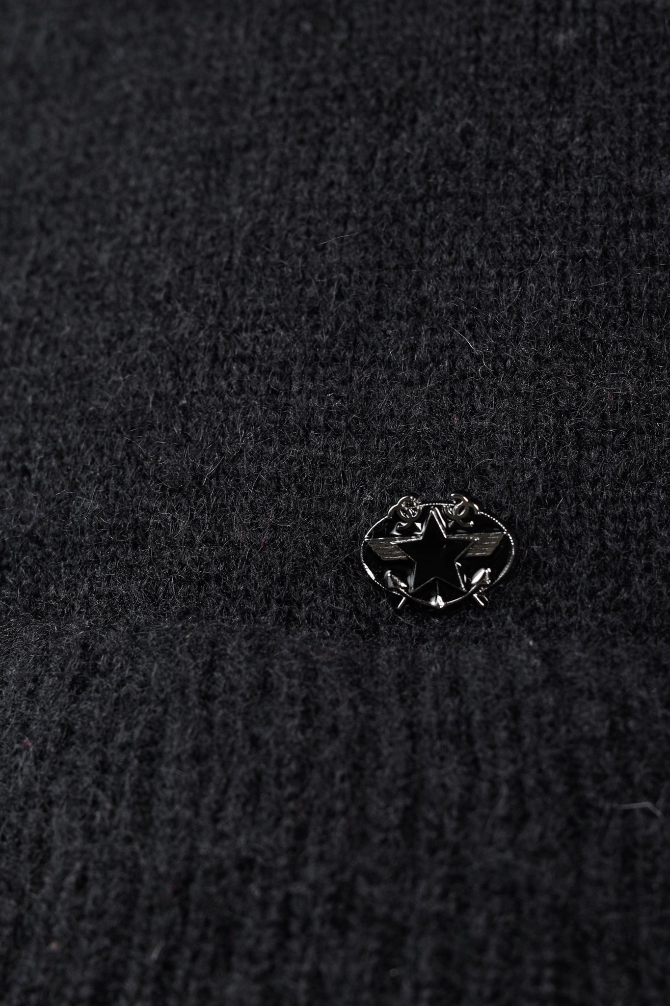 Chanel 09A Black Wool & Mohair Tiered-Hem Skirt