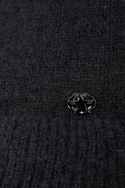 Chanel 09A Black Wool & Mohair Tiered-Hem Skirt