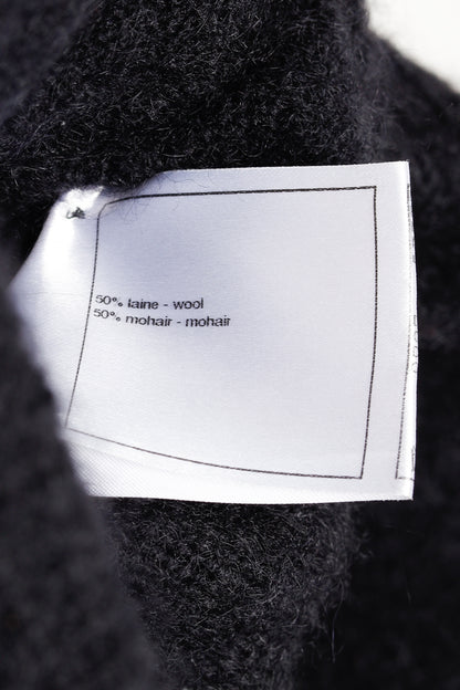 Chanel 09A Black Wool & Mohair Tiered-Hem Skirt
