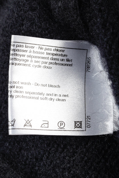 Chanel 09A Black Wool & Mohair Tiered-Hem Skirt