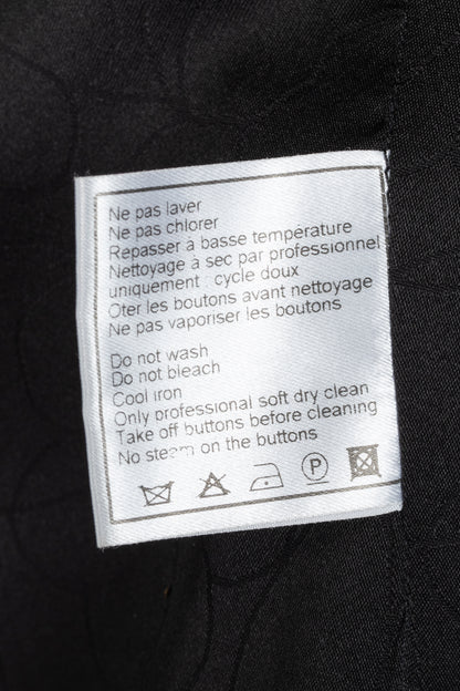 Chanel 03A Brown Wool-Blend Tweed Buttoned Blazer
