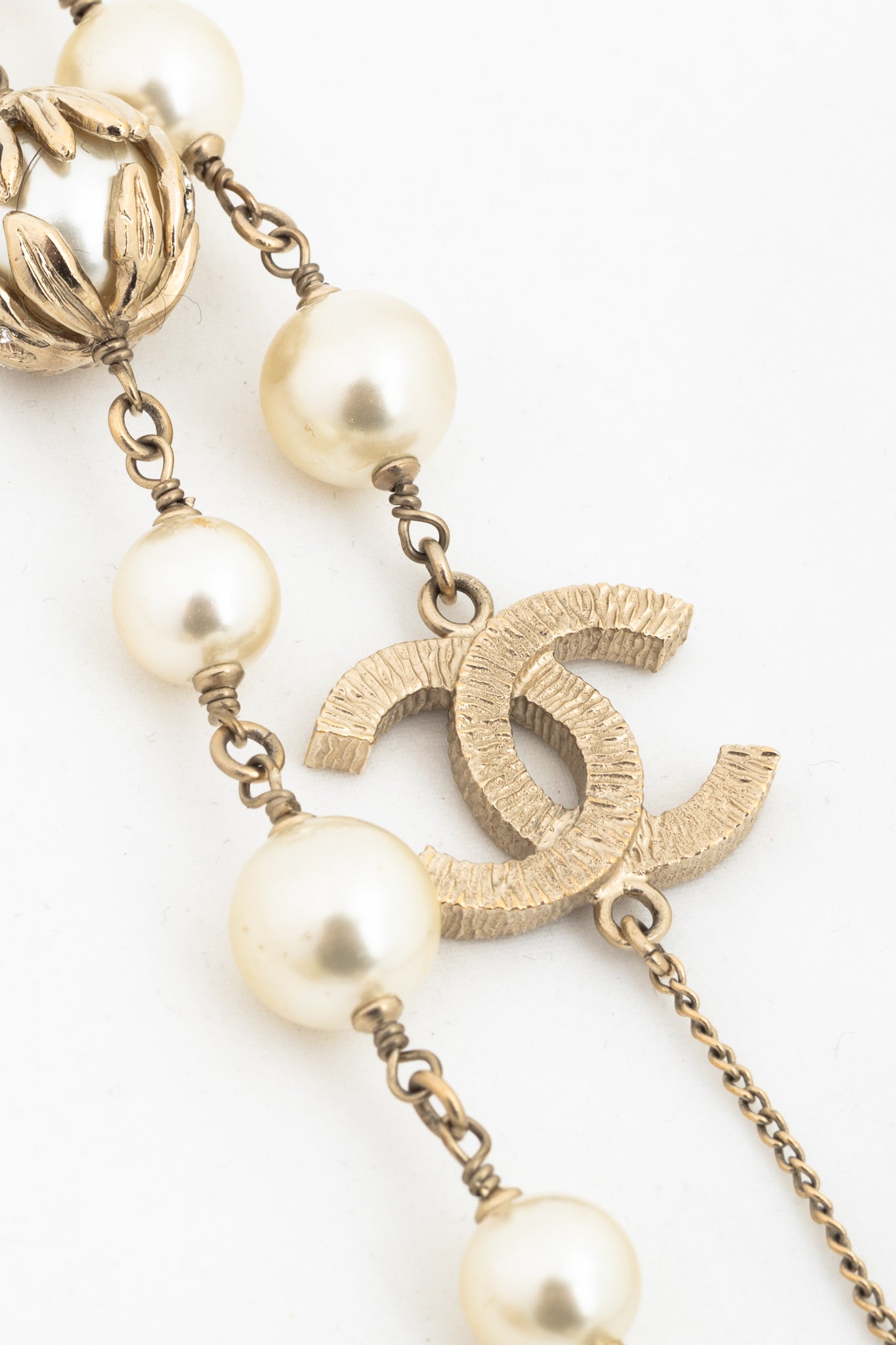 Chanel 09A Gold-Tone Multi CC Double Wrap Long Chain Necklace