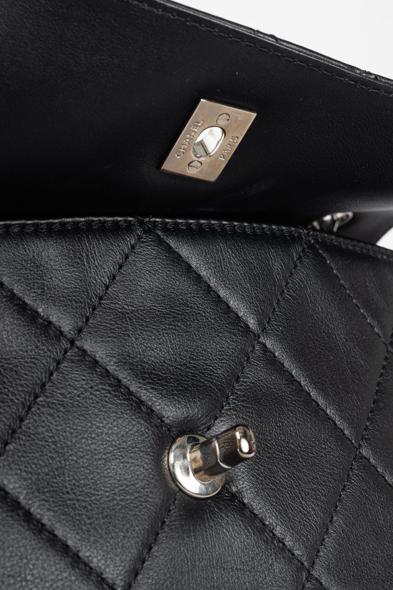 Chanel 12C In the Business Flap Noir Leather Quilted Shoulder Bag