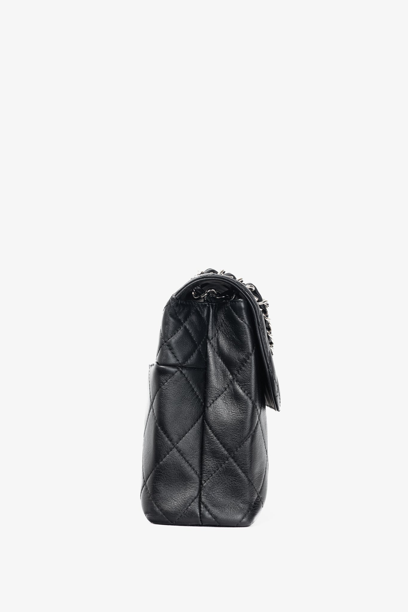Chanel 12C In the Business Flap Noir Leather Quilted Shoulder Bag