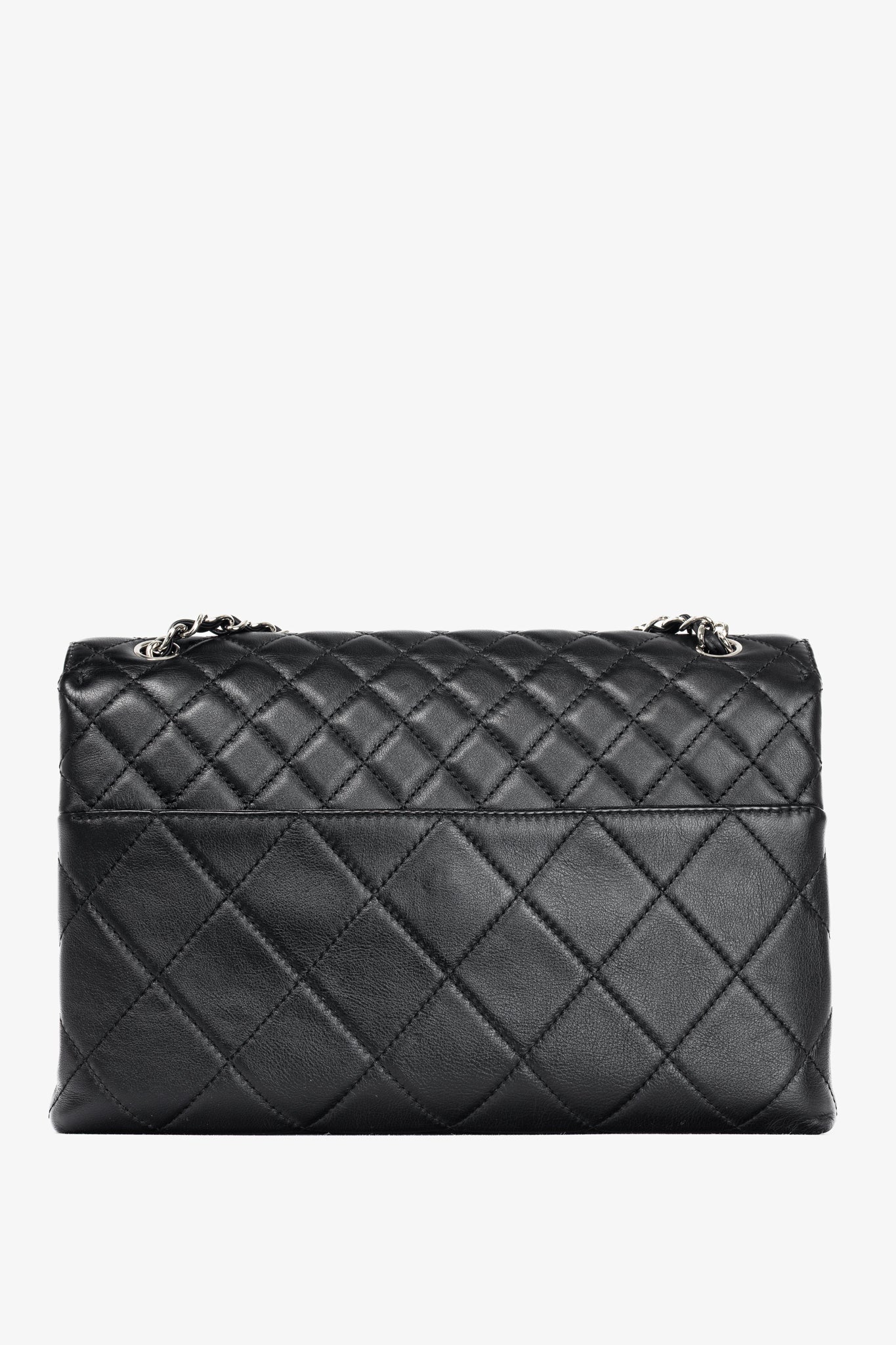 Chanel 12C In the Business Flap Noir Leather Quilted Shoulder Bag