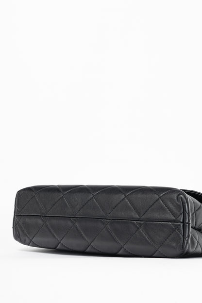 Chanel 12C In the Business Flap Noir Leather Quilted Shoulder Bag