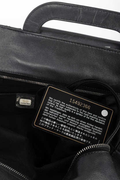 Chanel In-The-Mix Black Large Iridescent Calfskin Quilted Tote