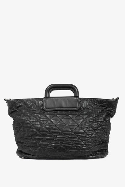 Chanel In-The-Mix Black Large Iridescent Calfskin Quilted Tote