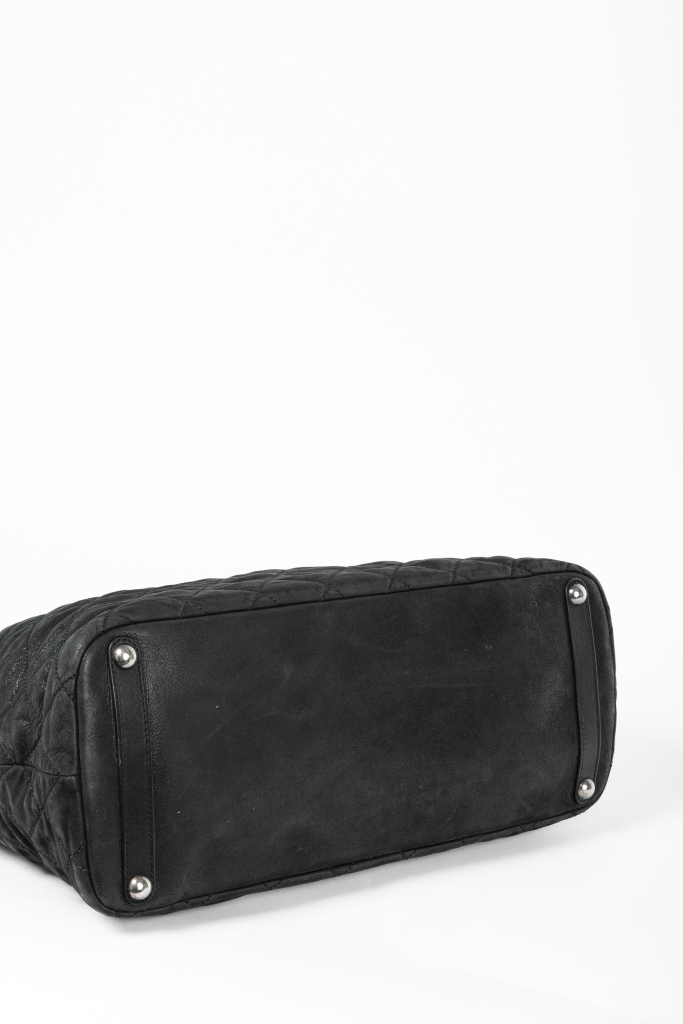 Chanel In-The-Mix Black Large Iridescent Calfskin Quilted Tote