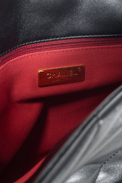Chanel Maxi Flap Black Quilted Lambskin Handbag