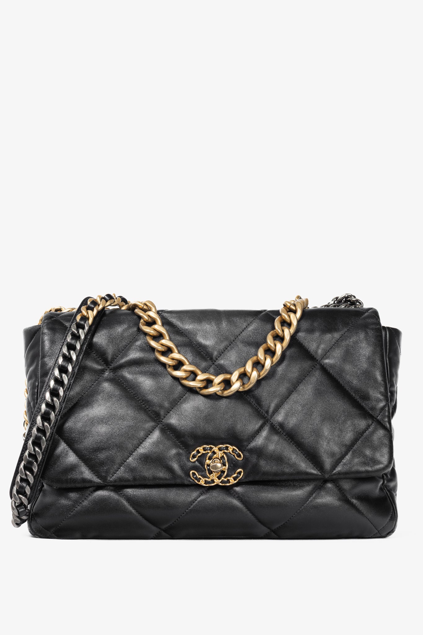 Chanel Maxi Flap Black Quilted Lambskin Handbag