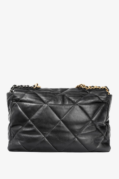 Chanel Maxi Flap Black Quilted Lambskin Handbag