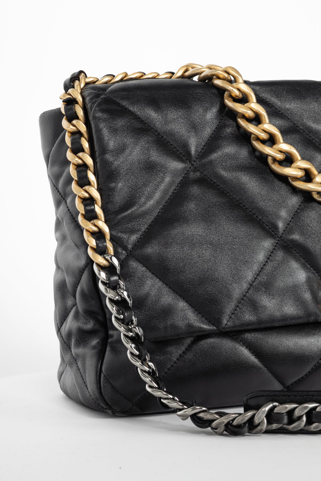 Chanel Maxi Flap Black Quilted Lambskin Handbag