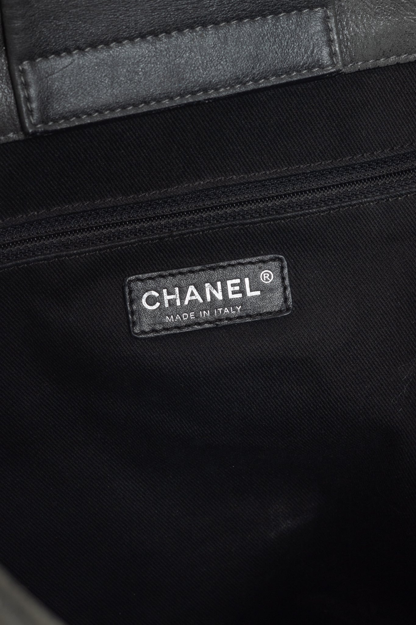 Chanel Sloane Square Grey Leather Quilted Tote