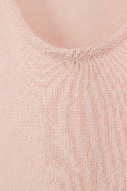 Chanel SS/05 Light Pink Cashmere Rosette Sweater Twinset
